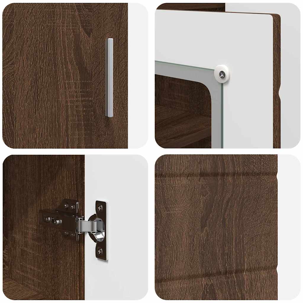 Sideboard Brown oak 55.5 x 29 x 100 cm Engineered wood